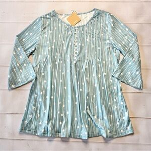 NWT - NoraCora - Women’s Blue Blouse